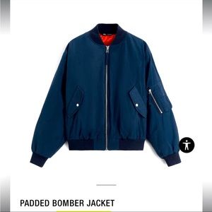 Zara Padded Bomber Jacket